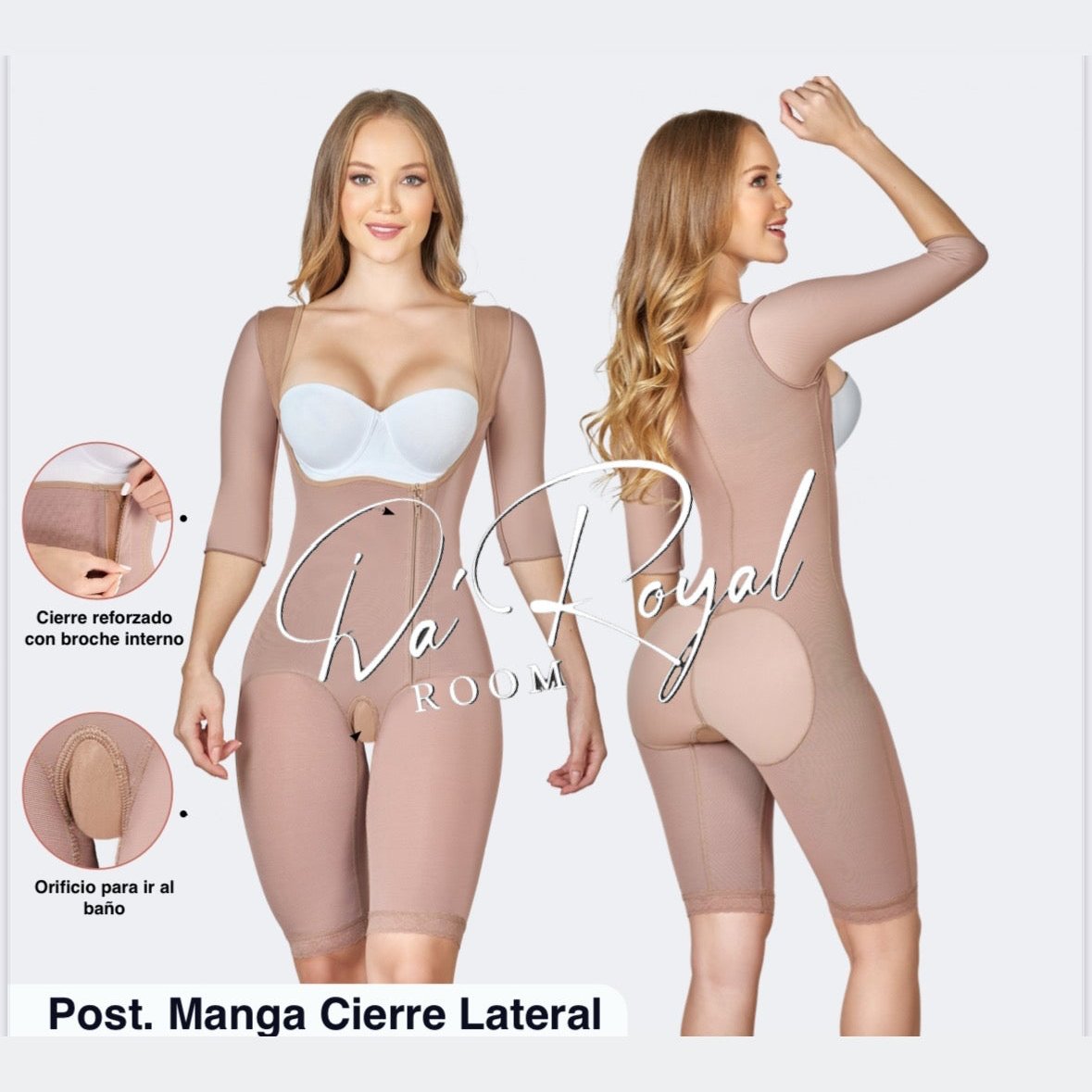 Full body side zipper with sleeves