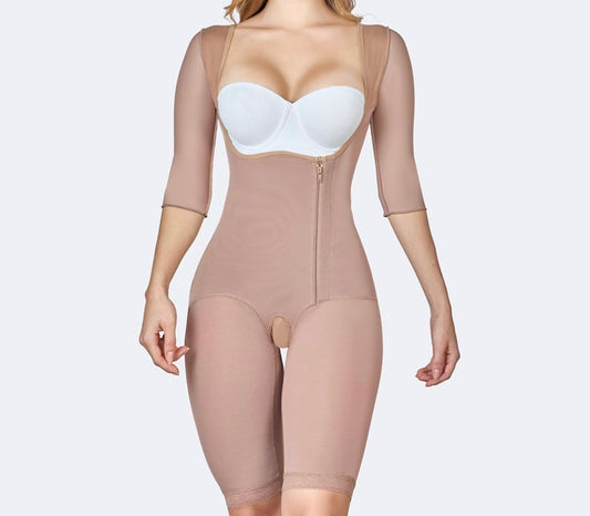 Full body side zipper with sleeves